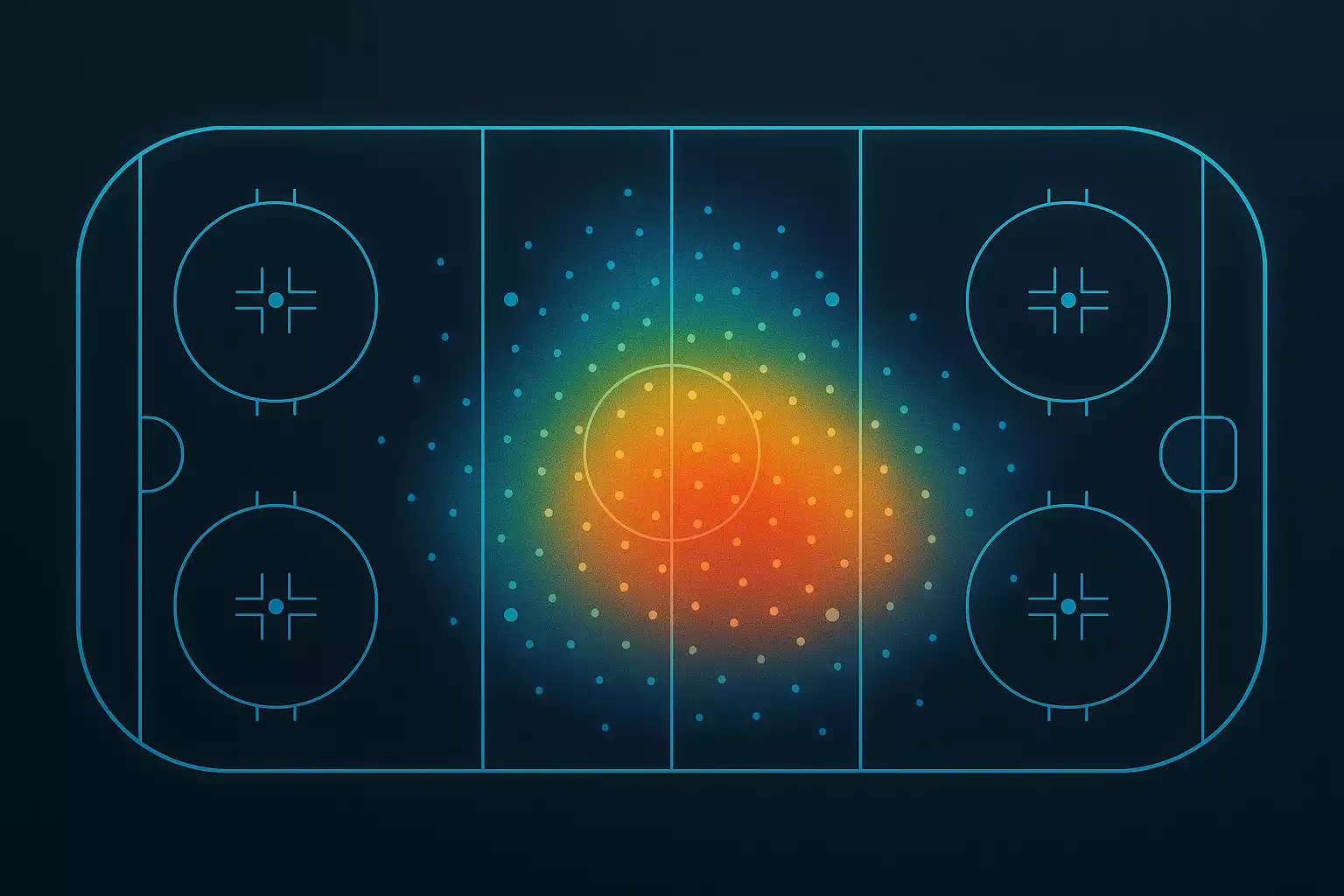 Expected Goals xG visualisatie en heatmap voor hockey analyse