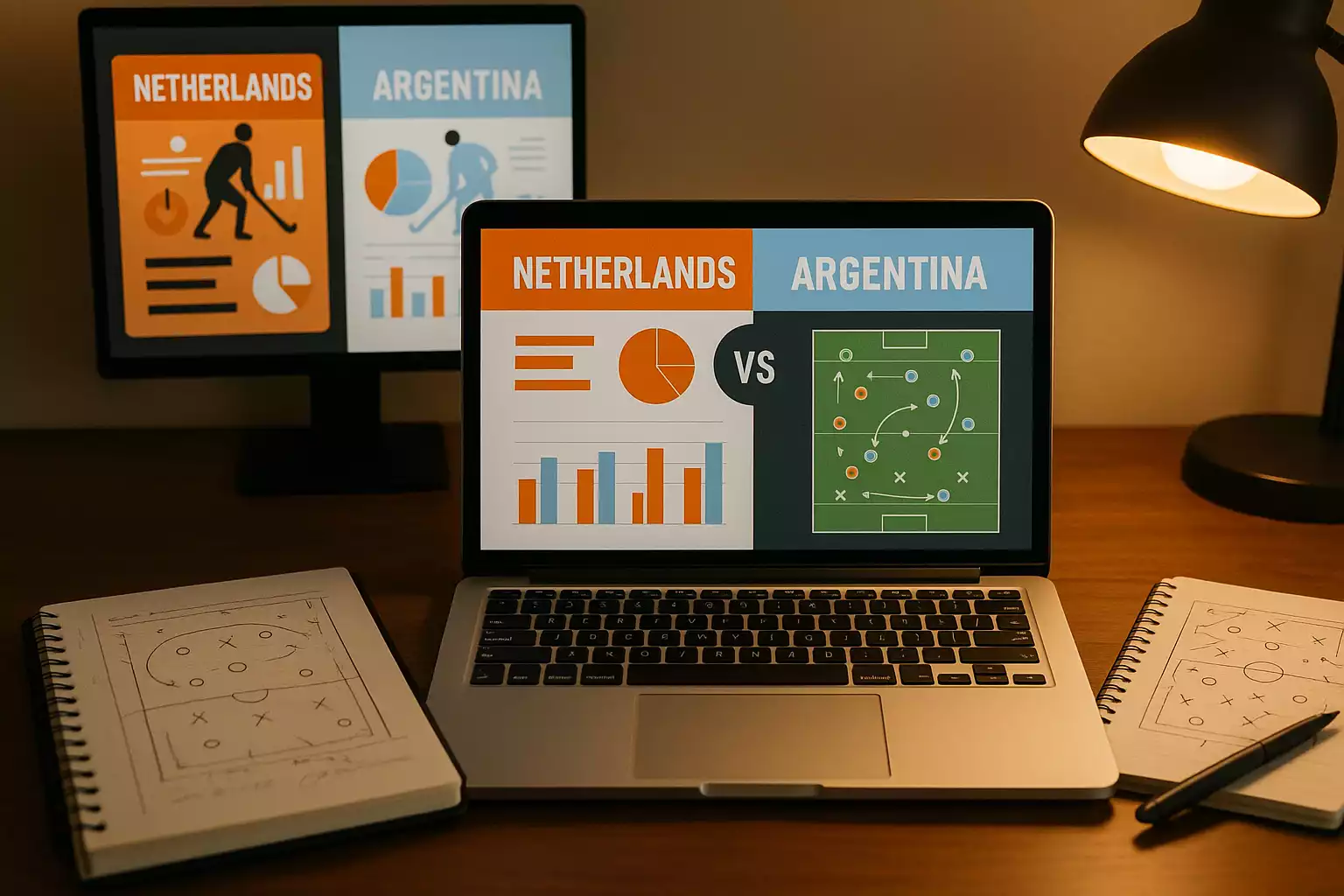 Statistische analyse van Nederland tegen Argentinië hockeywedstrijd